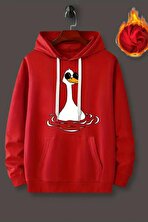 Duck Baskılı Oversize Sweatshirt - 3 Al 1 Öde