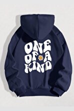 One Of a Kind Baskılı Oversize Sweatshirt - 3 Al 1 Öde