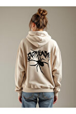 Scream Baskılı Oversize Sweatshirt - 3 Al 1 Öde