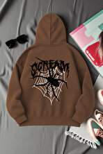 Scream Baskılı Oversize Sweatshirt - 3 Al 1 Öde