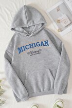 Unisex Michigan Tasarım Sweatshirt - 3 Al 1 Öde