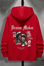 Dream Maker Baskılı Unisex Oversize Sweatshirt - 3 Al 1 Öde