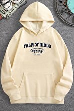 Unisex Palm Springs Baskılı Sweatshirt - 3 Al 1 Öde
