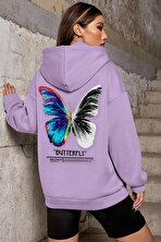 Unisex Butterfly Sırt Baskılı Sweatshirt - 3 Al 1 Öde
