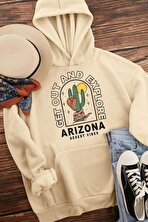 Unisex Arizona Baskılı Sweatshirt - 3 Al 1 Öde