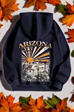 Arizona Baskılı Unisex Oversize Sweatshirt - 3 Al 1 Öde