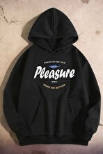 Pleasure Baskılı Oversize Sweatshirt - 3 Al 1 Öde