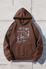 Looking Baskılı Oversize Sweatshirt - 3 Al 1 Öde