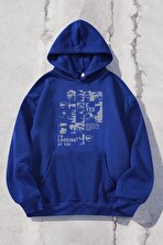 Looking Baskılı Oversize Sweatshirt - 3 Al 1 Öde