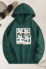 Iridescent Serendipity Baskılı Oversize Sweatshirt - 3 Al 1 Öde
