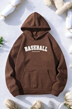 Baseball Baskılı Oversize Sweatshirt - 3 Al 1 Öde