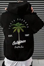 California Baskılı Oversize Sweatshirt - 3 Al 1 Öde