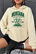 Unisex Montana Baskılı Sweatshirt - 3 Al 1 Öde