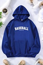 Baseball Baskılı Oversize Sweatshirt - 3 Al 1 Öde