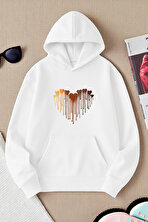 Unisex ERİYEN KALPLER Tasarım Basklı Sweatshirt - 3 Al 1 Öde