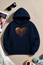 Unisex ERİYEN KALPLER Tasarım Basklı Sweatshirt - 3 Al 1 Öde
