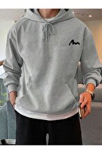 Unisex Enjoy Cep Baskılı Oversize Sweatshirt - 3 Al 1 Öde