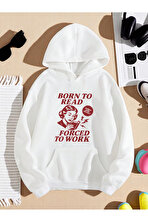 Unisex Born To Read Baskılı Oversize Sweatshirt - FLO 3 Al 1 Öde
