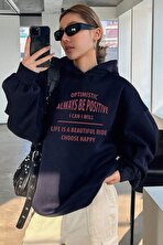 Unisex Always Be Positive Baskılı Sweatshirt - 3 Al 1 Öde