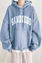 Sandiego Baskılı Oversize Sweatshirt - 3 Al 1 Öde