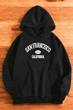 San Francisco Baskılı Oversize Sweatshirt - 3 Al 1 Öde