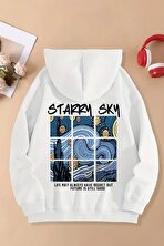 Starry Sky Baskılı Unisex Oversize Sweatshirt - FLO 3 Al 1 Öde