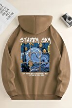 Starry Sky Baskılı Unisex Oversize Sweatshirt - FLO 3 Al 1 Öde