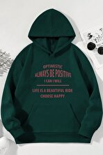 Unisex Always Be Positive Baskılı Sweatshirt - FLO 3 Al 1 Öde