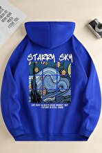 Starry Sky Baskılı Unisex Oversize Sweatshirt - FLO 3 Al 1 Öde