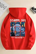 Starry Sky Baskılı Unisex Oversize Sweatshirt - FLO 3 Al 1 Öde