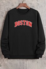 Unisex Boston Bisiklet Yaka Sweatshirt - FLO 3 Al 1 Öde