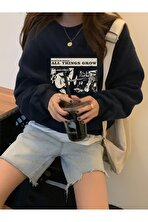 Unisex All Things Grow Baskılı Oversize Sweatshirt - 3 Al 1 Öde