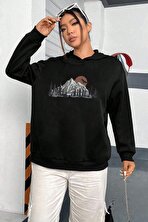 Mountain Baskılı Oversize Sweatshirt - FLO 3 Al 1 Öde