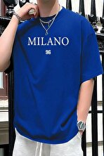Erkek Milano Baskılı Oversize Tshirt - FLO 3 Al 1 Öde