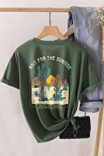 Unisex Arizona Baskılı Oversize Tshirt - 3 Al 1 Öde