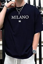 Erkek Milano Baskılı Oversize Tshirt - 3 Al 1 Öde