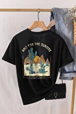 Unisex Arizona Baskılı Oversize Tshirt - 3 Al 1 Öde