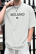 Erkek Milano Baskılı Oversize Tshirt - 3 Al 1 Öde