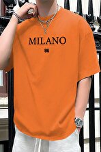 Erkek Milano Baskılı Oversize Tshirt - 3 Al 1 Öde