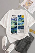 Unisex Van Gogh Baskılı Oversize Tshirt - FLO 3 Al 1 Öde