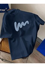 Unisex W Baskılı Tasarım Tshirt - 3 Al 1 Öde