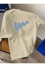 Unisex W Baskılı Tasarım Tshirt - 3 Al 1 Öde