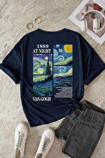 Unisex Van Gogh Baskılı Oversize Tshirt - 3 Al 1 Öde