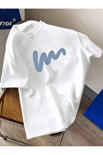 Unisex W Baskılı Tasarım Tshirt - 3 Al 1 Öde