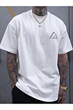 Unisex Think Outside The Box baskılı Oversize Tshirt - 3 Al 1 Öde