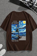 Unisex Van Gogh Baskılı Oversize Tshirt - FLO 3 Al 1 Öde