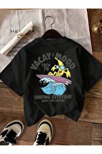 Unisex Vacay Mood Baskılı Tasarım Tshirt - 3 Al 1 Öde