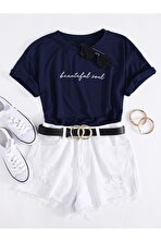Unisex Beautiful Soul Baskılı Tasarım Tshirt - 3 Al 1 Öde