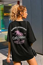 Unisex California Baskılı T-shirt - FLO 3 Al 1 Öde