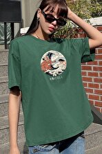Unisex Kanagawa Oki Nami Ura Baskılı T-shirt - 3 Al 1 Öde